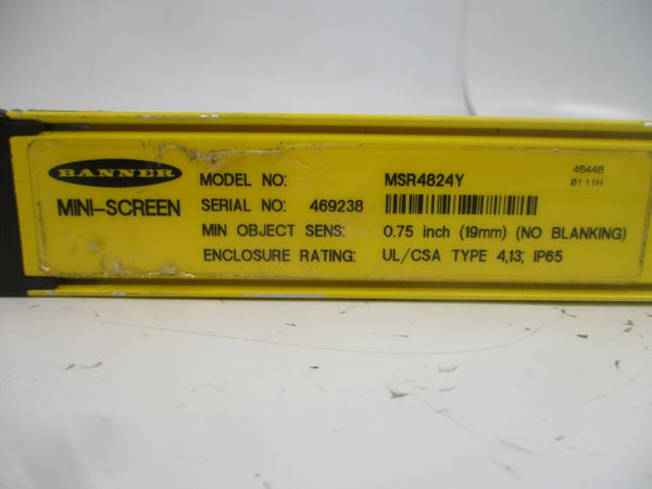 BANNER ENGINEERING MSR4824Y UNMP