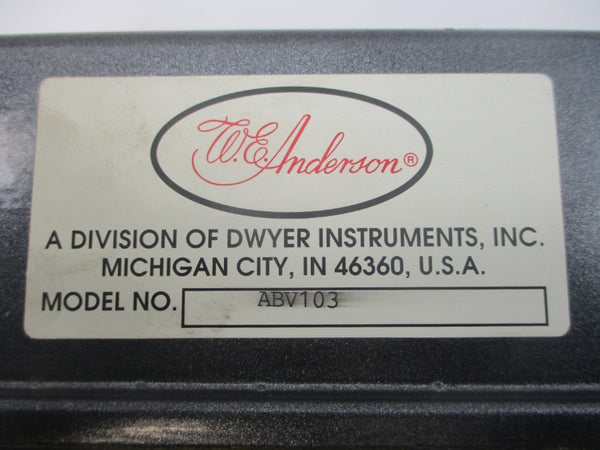 W.E. ANDERSON ABV103 2500 115VAC .55A 1-1/4" NSNP