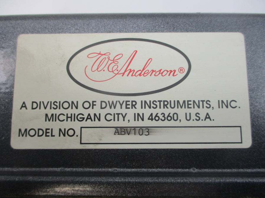 W.E. ANDERSON ABV103 2500 115VAC .55A 1-1/4" NSNP