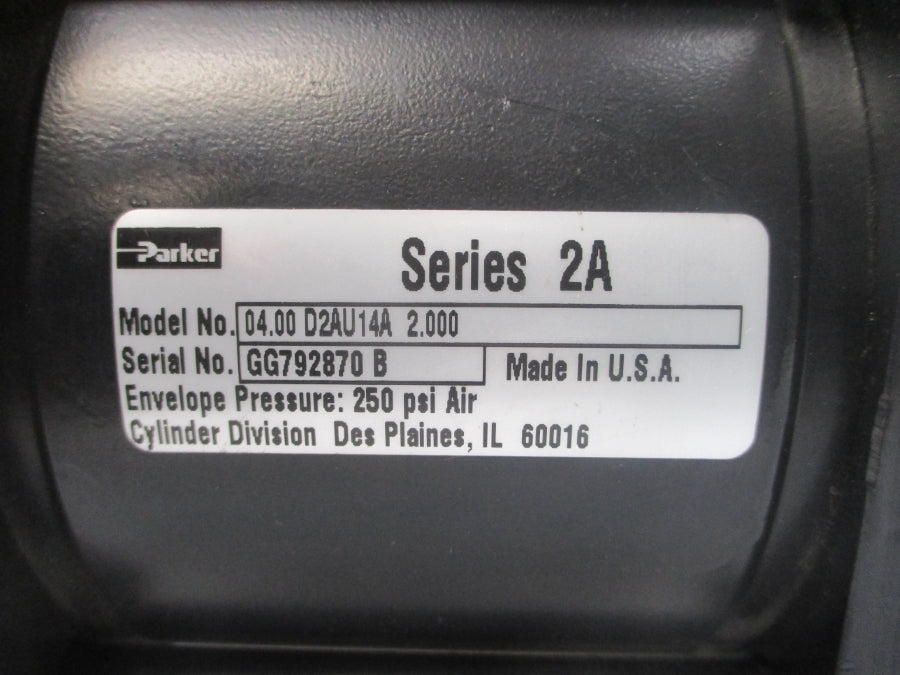 PARKER 04.00D2AU14A2.000 SER. 2A 250PSI NSNP
