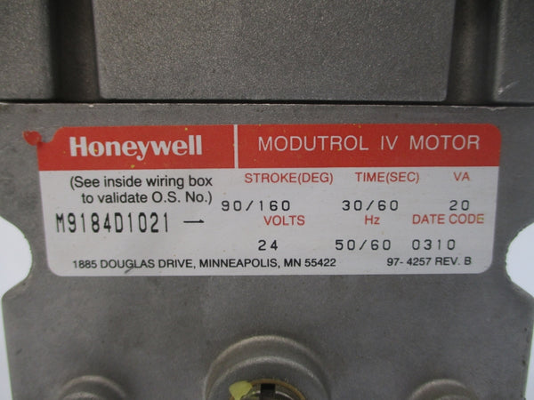 HONEYWELL M9184D1021 (NO COVER) 24V 30/60S REV. B UNMP