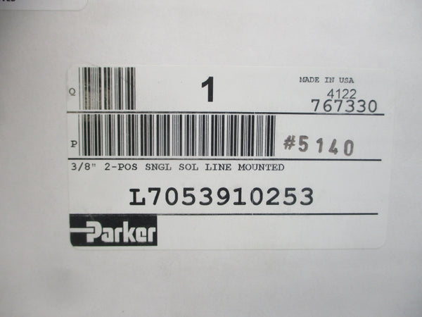PARKER L7053910253 110/120VAC 140PSI 3/8" NSMP