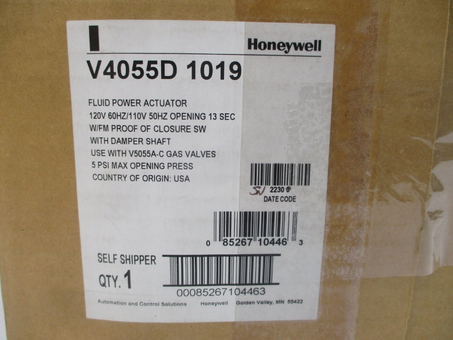 HONEYWELL V4055D1019 110/120V 1.57/.13A 5PSI 3/4" NSMP