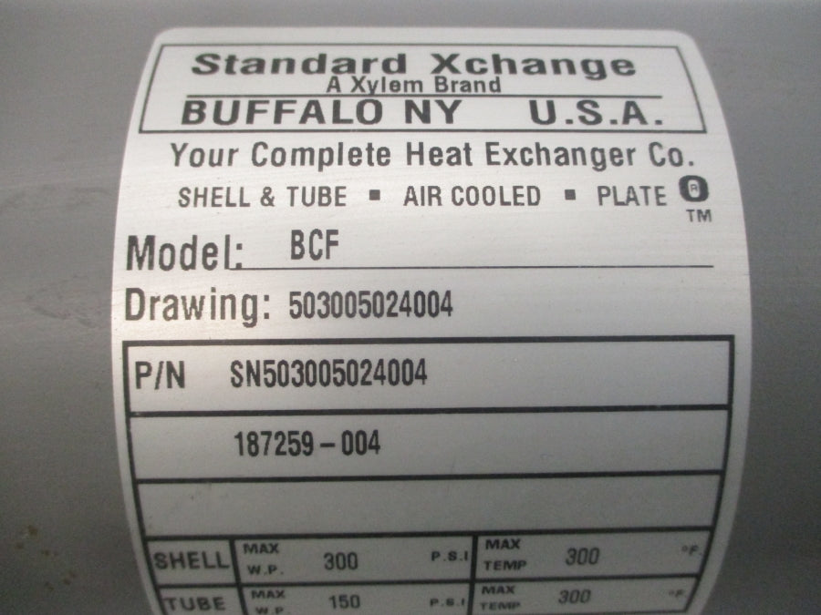 STANDARD XCHANGE BCF SN503005024004 150/300PSI 300'F NSNP