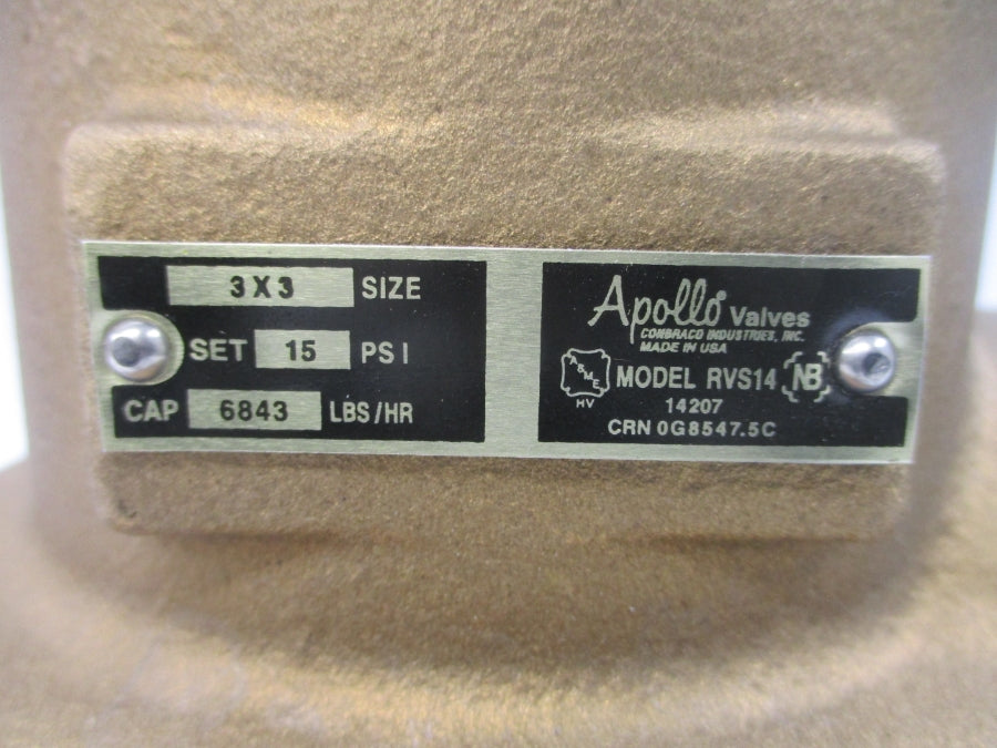 APOLLO RVS14 15PSI 3"X3" NSNP