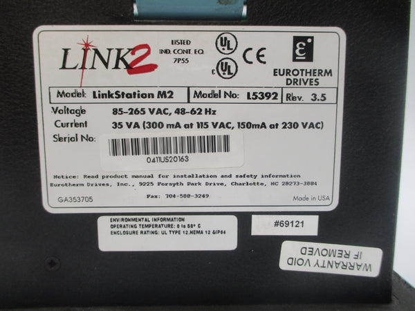 EUROTHERM DRIVES L5392 LINKSTATION M2 85-265VAC REV. 3.5 (AS PICTURED) NSNP