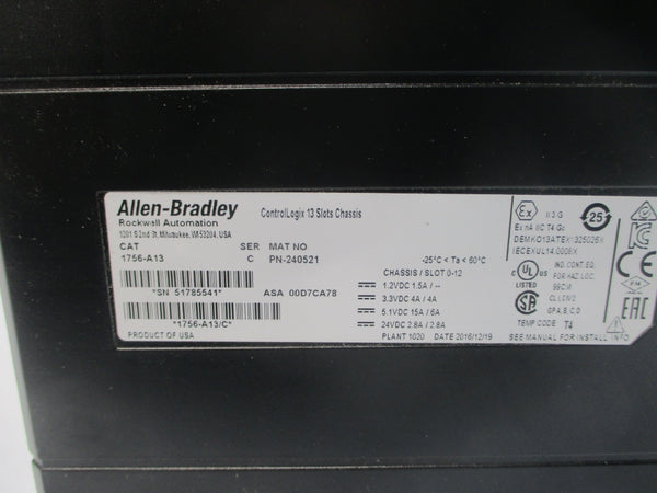 INDUSTRIAL SPARE PART 1756-A13 SER. C 24VDC 2.8A NSNP
