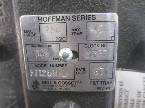 BELL & GOSSETT FT125H-3 499015 125PSI REV. 9 3/4" NSMP