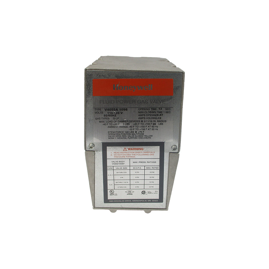 HONEYWELL V4055A1098 110/120V 1.57/.13A 5-15PSI NSNP