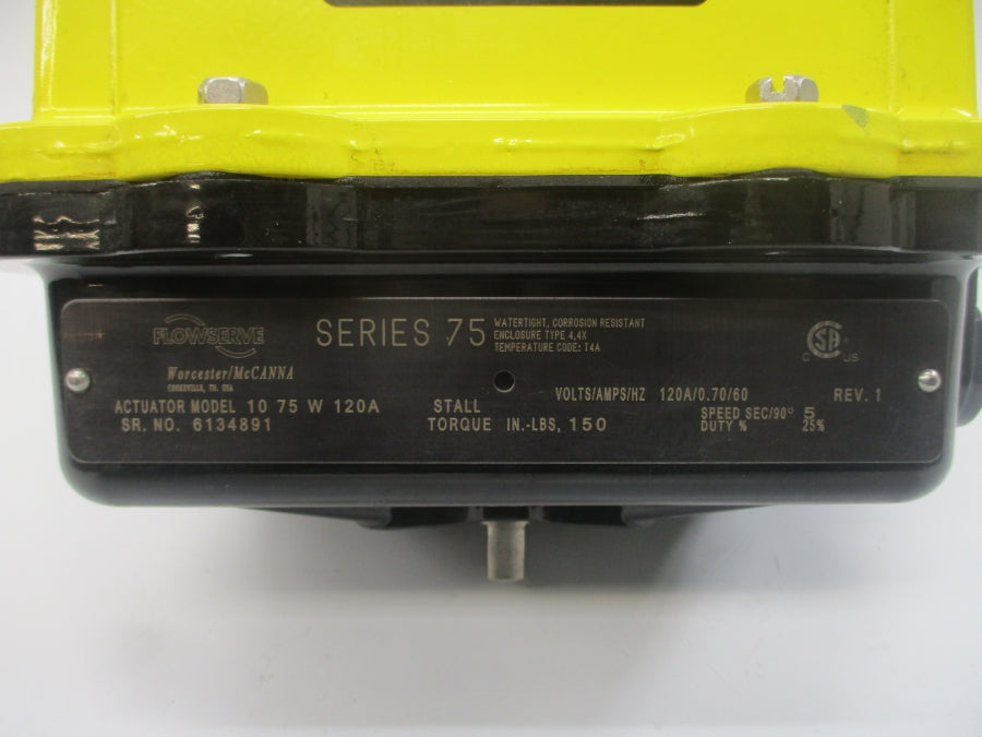 FLOWSERVE 1075W120A SER. 75 120V 0.7A REV. 1 NSNP