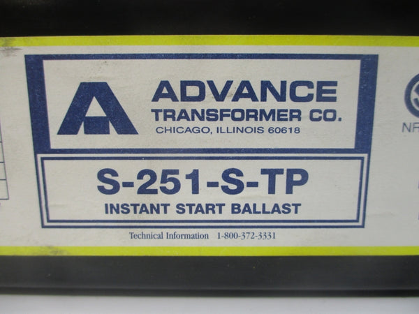 ADVANCE S-251-S-TP 120V 1.30A NSNP