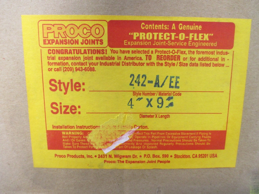 PROCO 242-A/EE 4"X9" NSFS