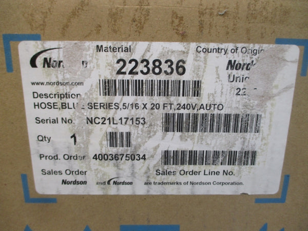 NORDSON 223836 240V 1500PSI 20' NSMP