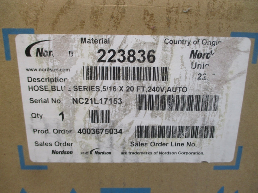 NORDSON 223836 240V 1500PSI 20' NSMP