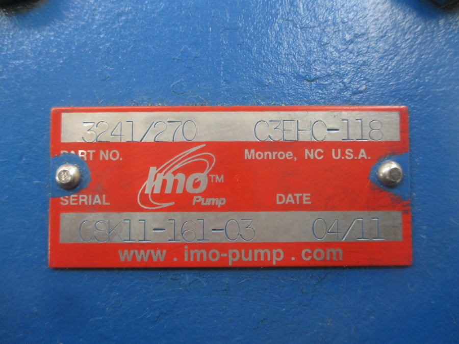 IMO PUMP 3241/270 C3EHC-118 NSNP