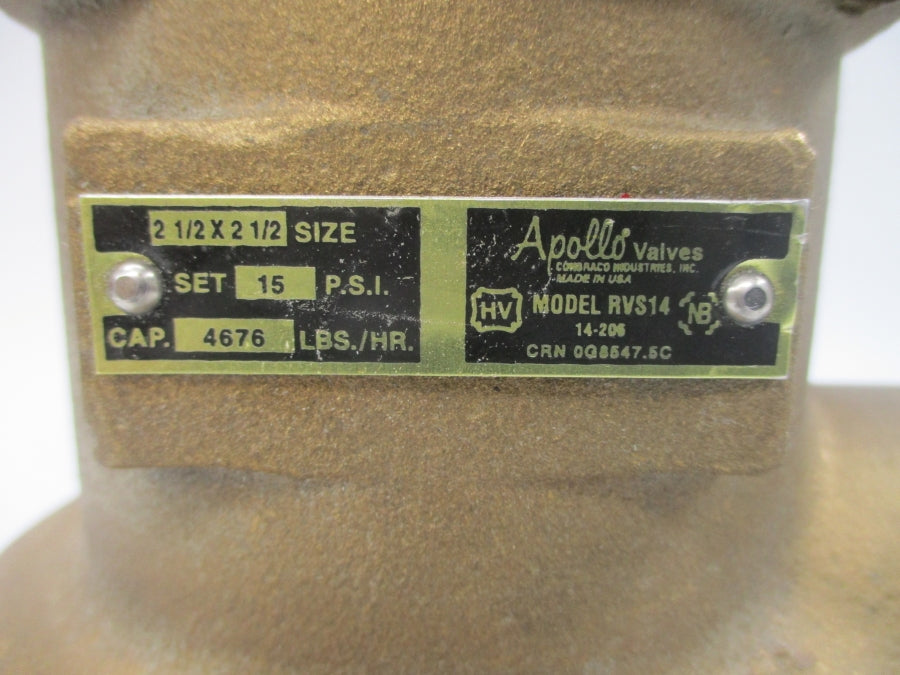 APOLLO RVS14 15PSI 2-1/2"X2-1/2" NSNP