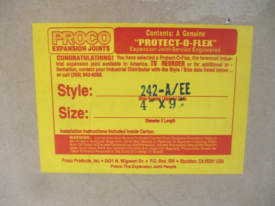 PROCO PRODUCTS 242-A/EE 4"X9" NSMP