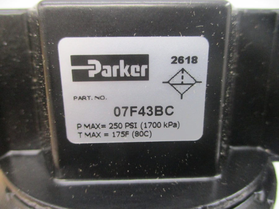 PARKER 17A43B18A4BD 250PSI 3/4" NSMP