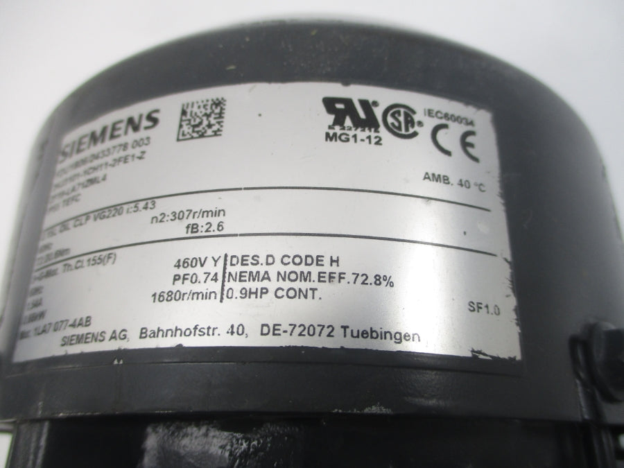 SIEMENS 2KJ3101-1CH11-2FE1-Z 230/400-460V 2.68/1.54A NSNP