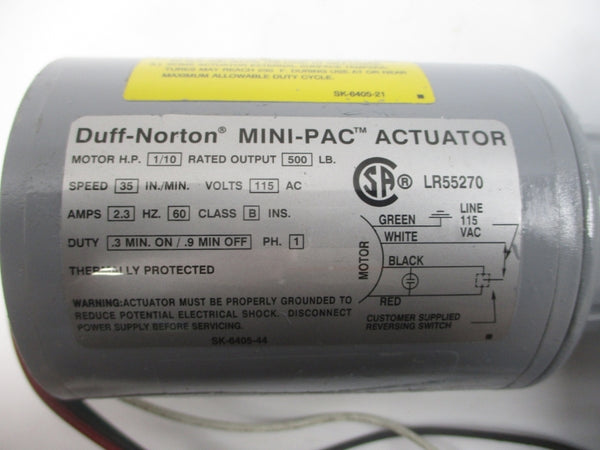 DUFF NORTON SPB6405-12 115VAC 1.8A NSNP