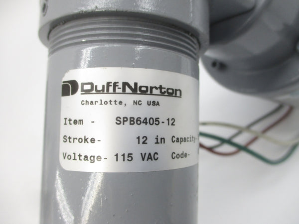 DUFF NORTON SPB6405-12 115VAC 1.8A NSNP