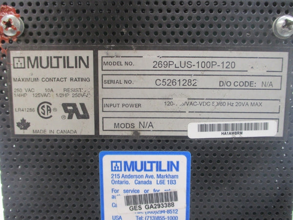 MULTILIN 269PLUS-100P-120 120-125VAC 10A UNMP