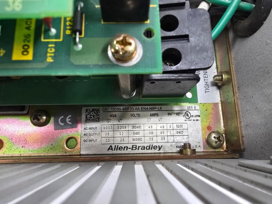 INDUSTRIAL SPARE PART 1336S-BRF20-AA-EN4-HAP-L6 SER. E 380/480VAC 4.6/4.8A UNMP