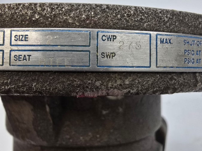 MILWAUKEE VALVE F91SS150R-02-AD-EK2 275PSI 2" UNMP