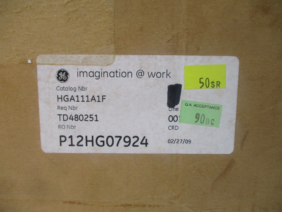 GENERAL ELECTRIC 12HGA111A1F HGA 250VDC NSMP