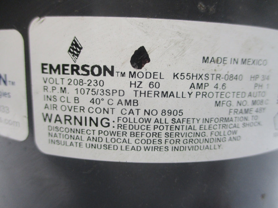 EMERSON K55HXSTR-0840 208-230V 4.6A UNMP