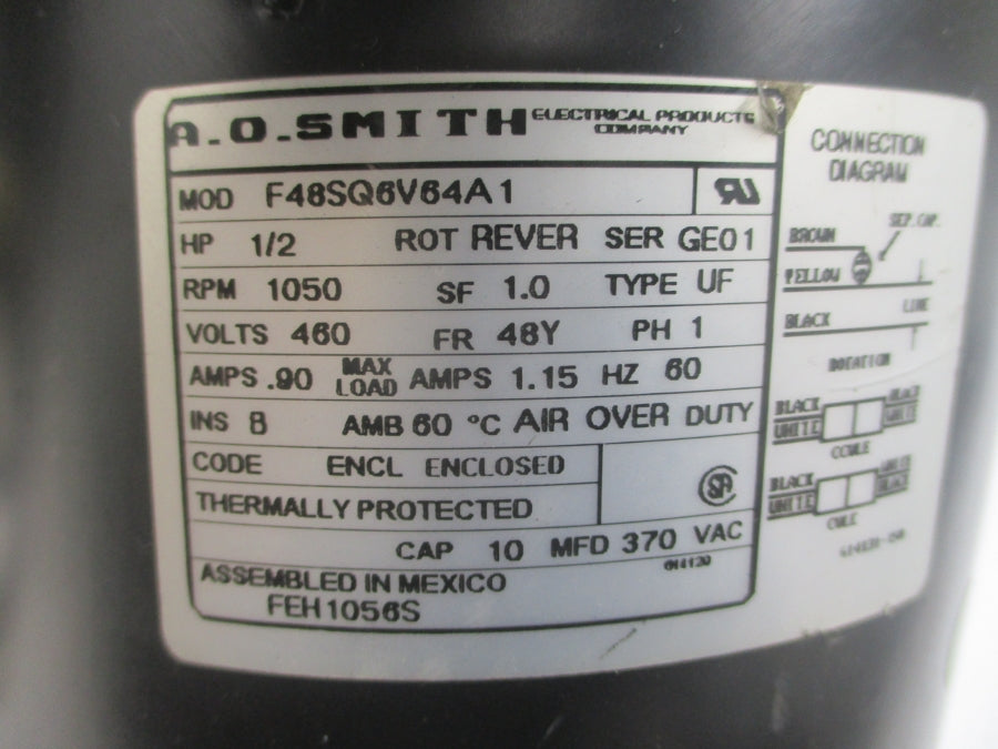 A.O. SMITH F48SQ6V64A1 460V .90A NSNP