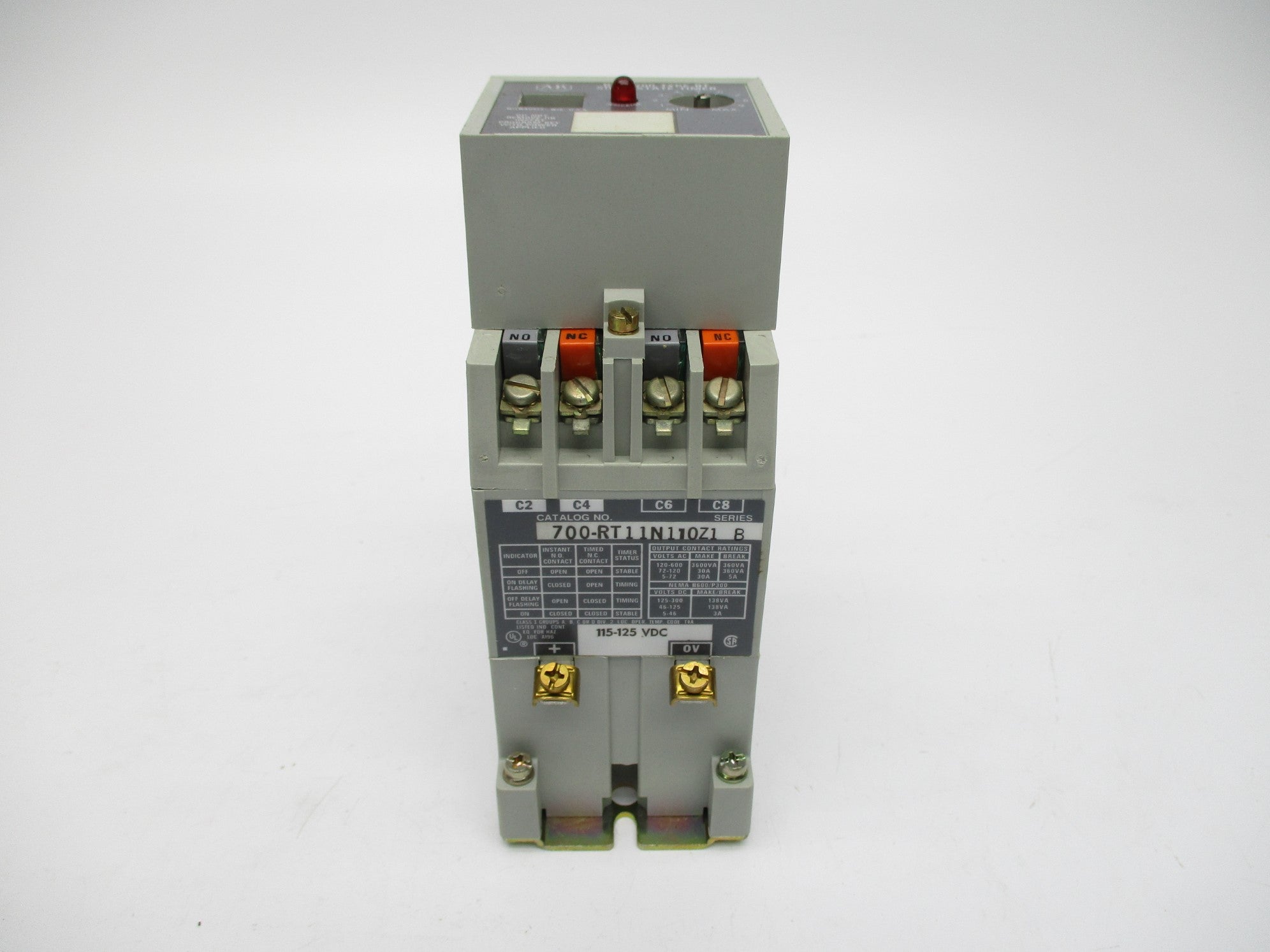 INDUSTRIAL SPARE PART 700-RT11N110Z1 SER. B 115/125VDC (BR/YL) NSMP
