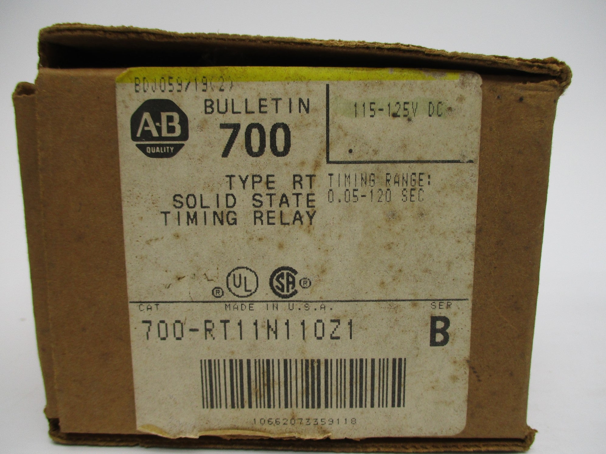 INDUSTRIAL SPARE PART 700-RT11N110Z1 SER. B 115/125VDC (BR/YL) NSMP