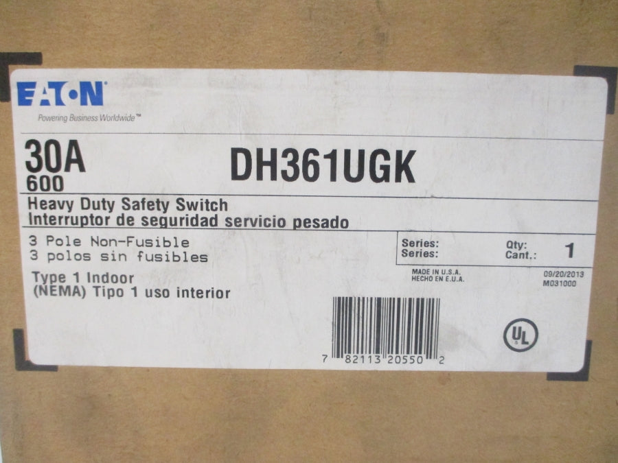 EATON DH361UGK 600VAC 30A NSMP
