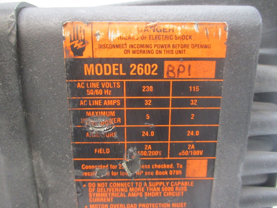 FINCOR ELECTRONICS 2602BP1 115/230VAC 32A UNMP