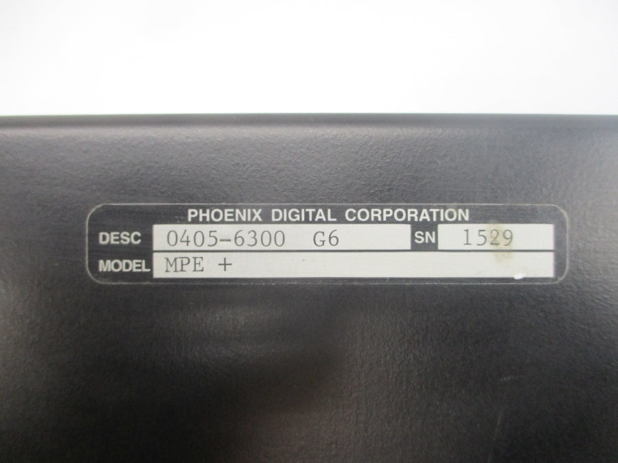 PHOENIX DIGITAL 0405-6300G6 MPE+ 115/230VAC 3A UNMP