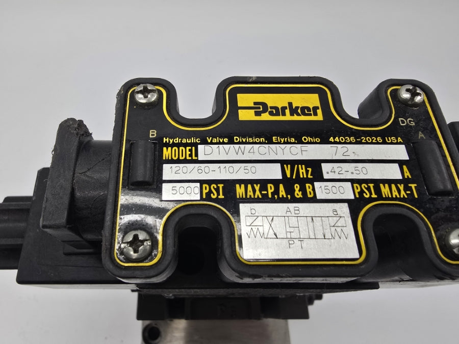 PARKER D31VW4C4NYCF772 110-120V .42-.50A 5000PSI NSNP