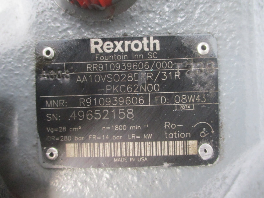 REXROTH AA10VS028DR/31R-PKC62N00 R910939606 NSNP