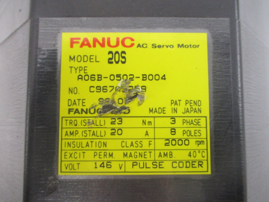 FANUC A06B-0502-B004 146VAC 20A NSNP