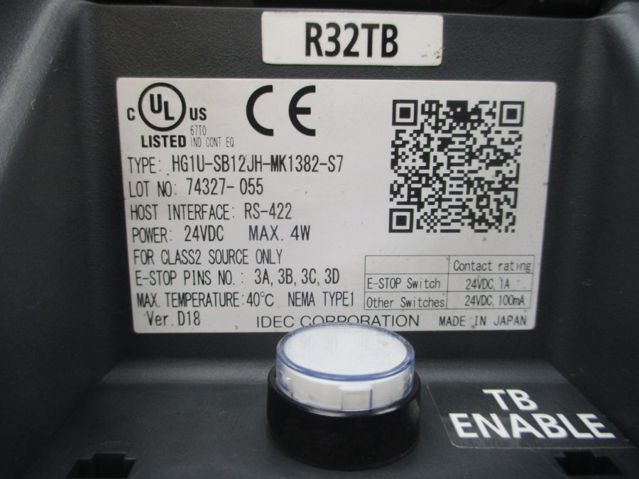 IDEC HG1U-SB12JH-MK1382-S7 24VDC 1A NSNP