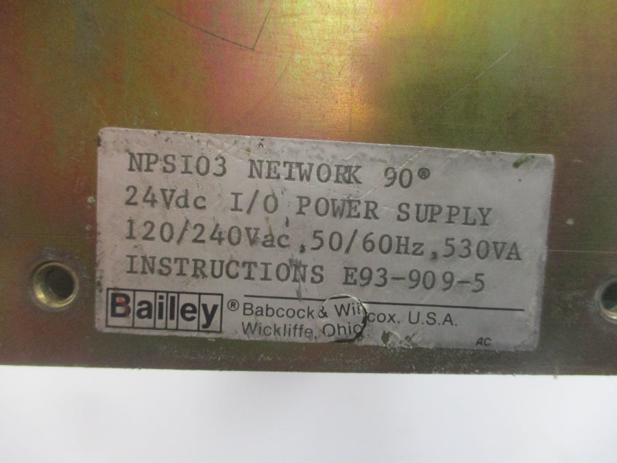 BAILEY NPSI03 120/240VAC UNMP