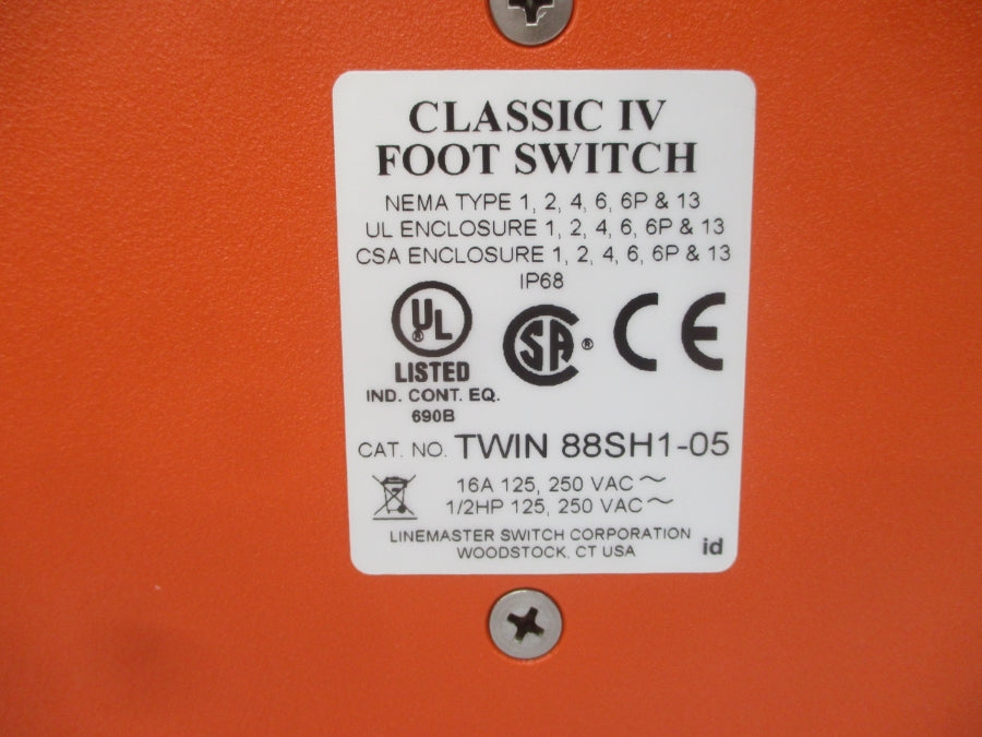 LINEMASTER 88SH1-05 1AGR4 125-250VAC 16A NSMP