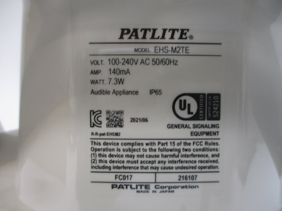 PATLITE EHS-M2TE+FC017 100-240VAC 140A NSMP