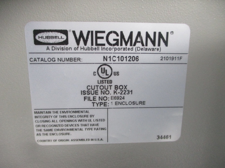 HUBBELL N1C101206 NSNP