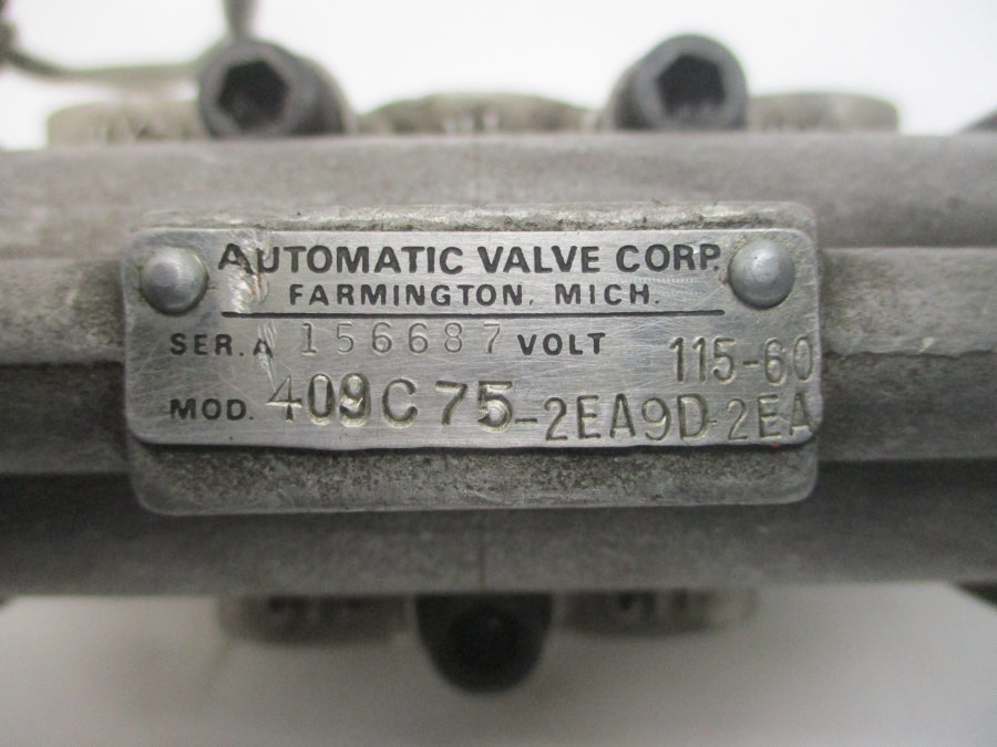 AUTOMATIC VALVE 409C75-2EA9D-2EA 115V UNMP