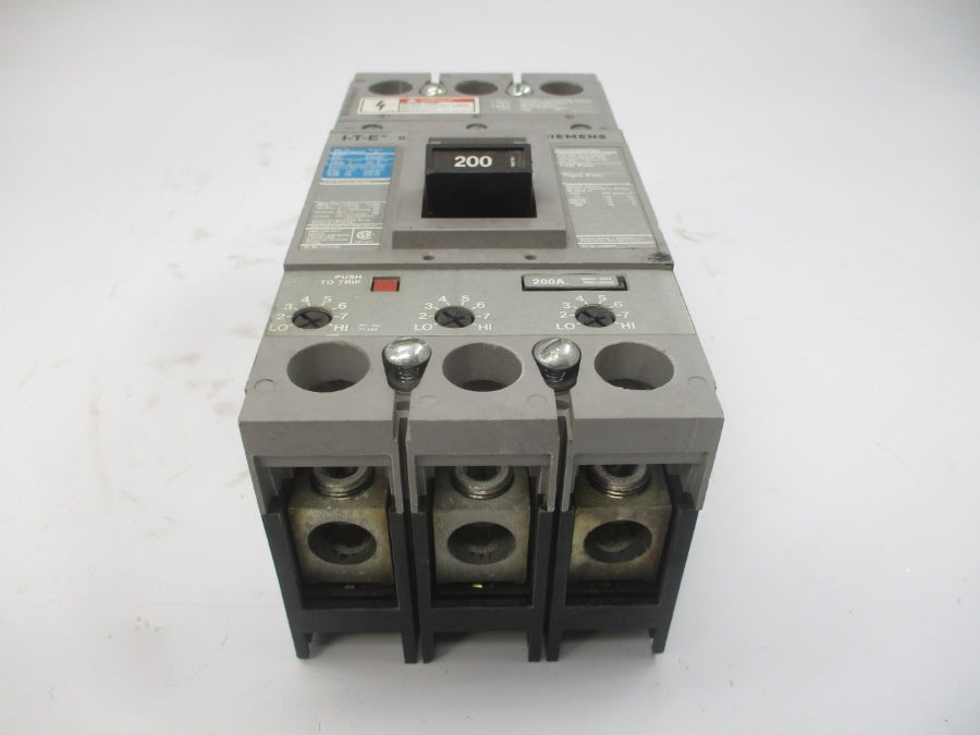SIEMENS FXD63B200 SER. A 600VAC 200A UNMP