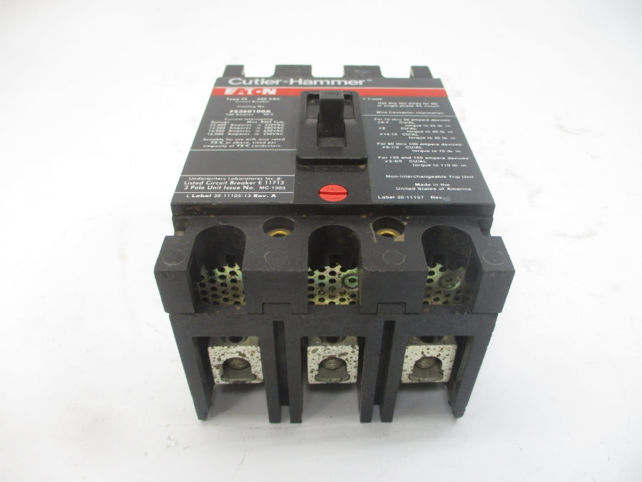 CUTLER HAMMER FS360100A 600VAC 100A UNMP