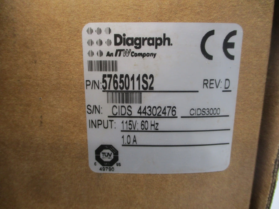 DIAGRAPH 5765011S2 CIDS3000 115V 1.0A REV. D NSMP
