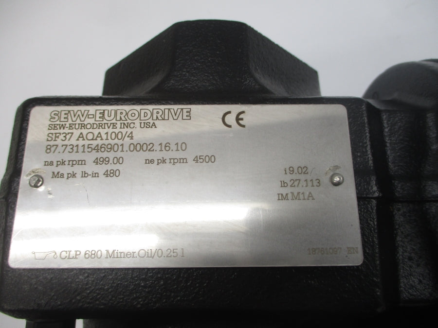 SEW-EURODRIVE SF37AQA100/4 NSNP