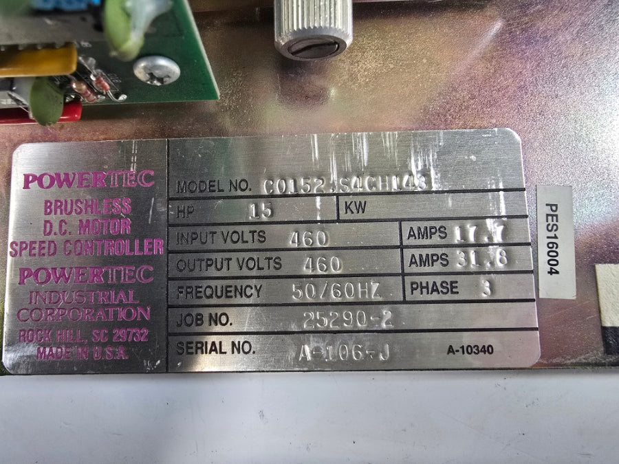 POWERTEC 2000 C0152.S4CH143 460V 17.7A UNMP
